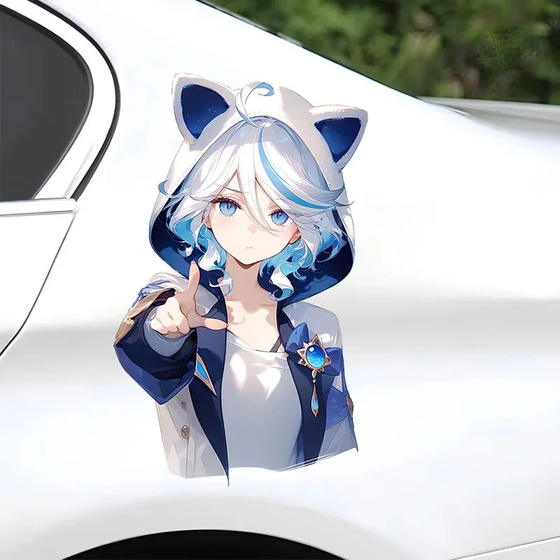 Adesivi per auto Ragazza carina Adesivi impermeabili resistenti ai graffi Decalcomania in vinile Accessori per auto - immagine 6