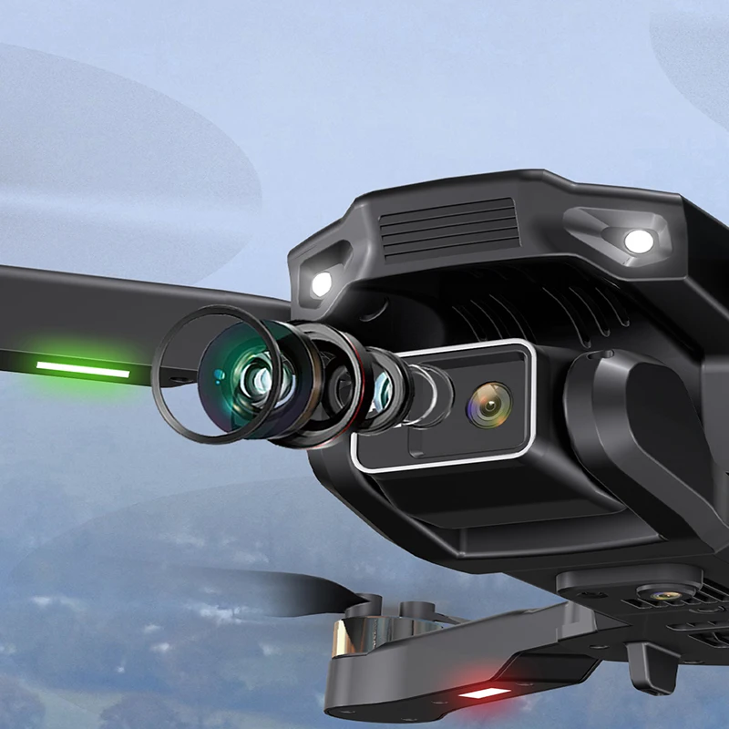 RC 브러시리스 드론 카메라, HD 와이파이 FPV 사진, 접이식 쿼드콥터, 전문 드론 H16, 1/2 배터리 포함, 남아용 장난감