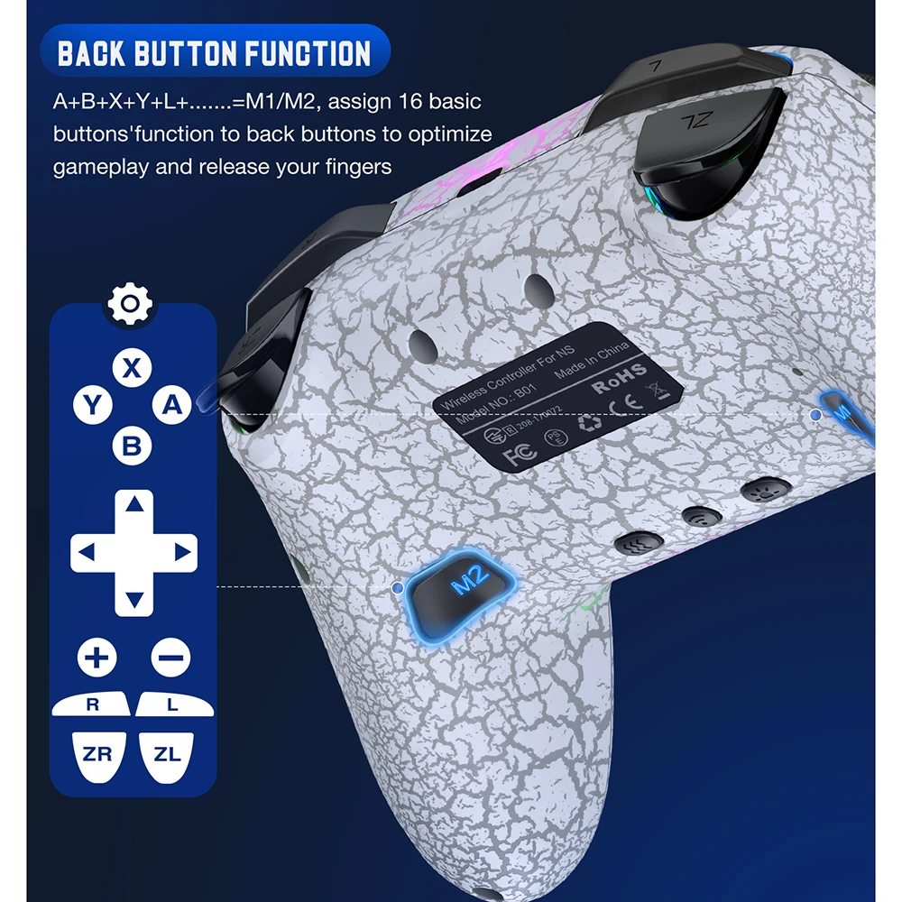 Wireless Controller Switch Controller Back Buttons Nintendo Switch