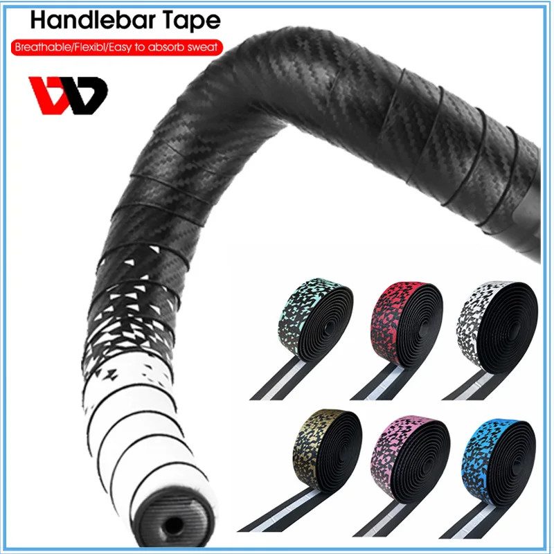 

Bicycle Handlebar Tape MTB Road Bike Handle Strap Camouflage Belt Cycling Non-Slip Wrap With Cork 2 Bar Plugs Bike Accessories