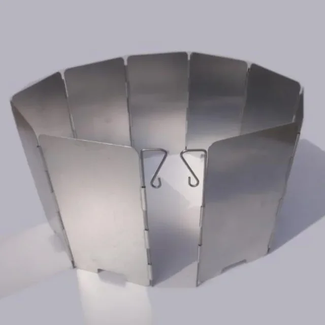 Foldable Camping Stove Windshield 4