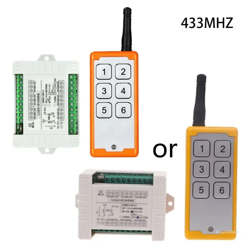 

6CH 433MHz Wireless RF Remote Control Transmitter Receiver Module
