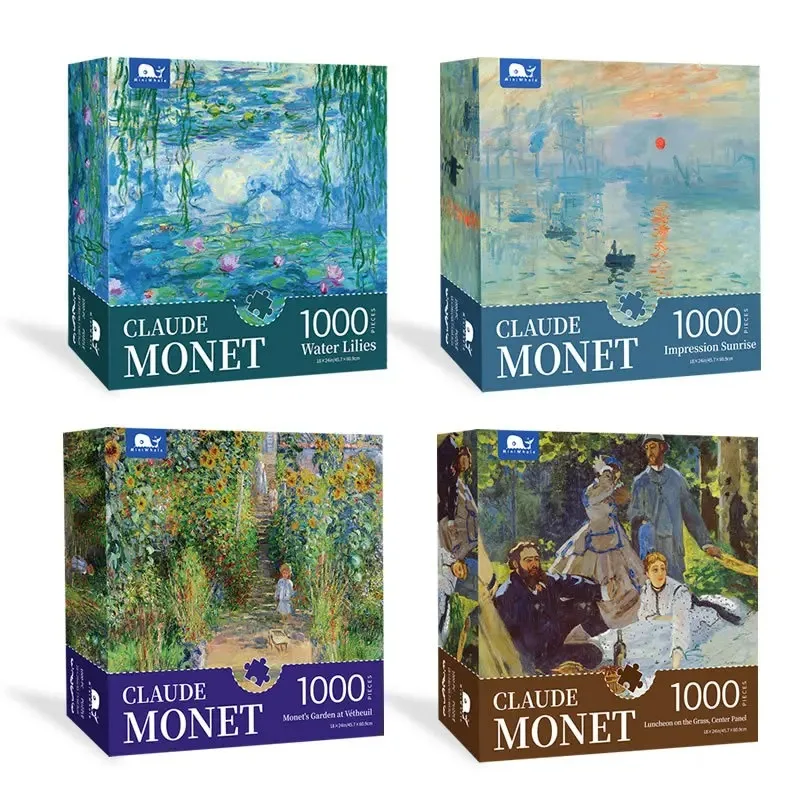 Maxrenard Jigsaw Puzzle 1000 Pieces for Adults Kid Village Puzzle Toy Family Game Famous World Oil Painting Home Decoration 6