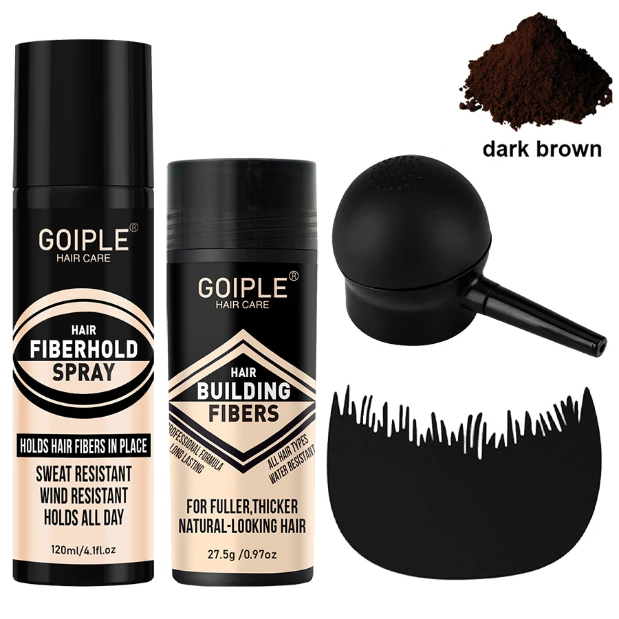 Fiber Hold Spray Hair Building Fibers Powder Hair Thickening Spray for Men and Women hair thickening spray