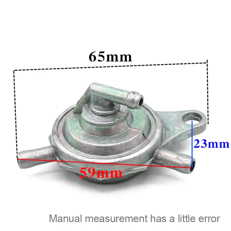 Fuel Petcock Valve New Fuel Tap Switch 3 Port In-line Petcock For Mikuni Carburador Chinese Scooter Gy6 139qmb 152qmi 157qmj Baotian Benzhou Parts