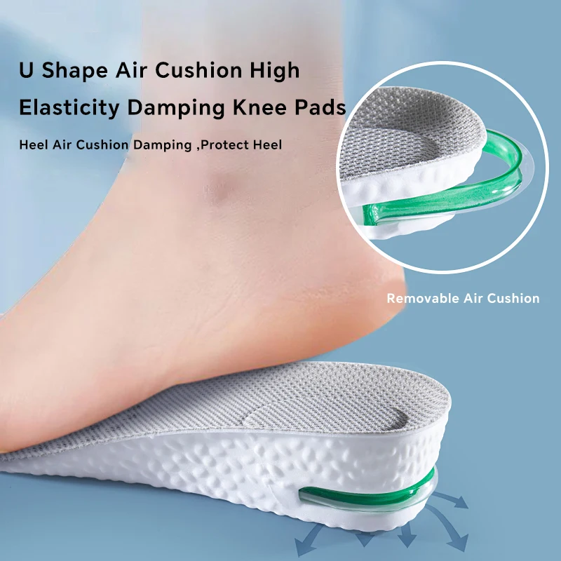Height Increase Insoles 1 Pair Increase in height insoles Soft and comfortable running insoles 1.5-3.5 cm (0.59-1.38 in) for foot elevation
