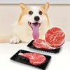 Simulation Squeaky Steak Dog Chew Toy Bite-Resistant Soft Carrot Animal Shaped Puppy Training Chewable Pet Supplies