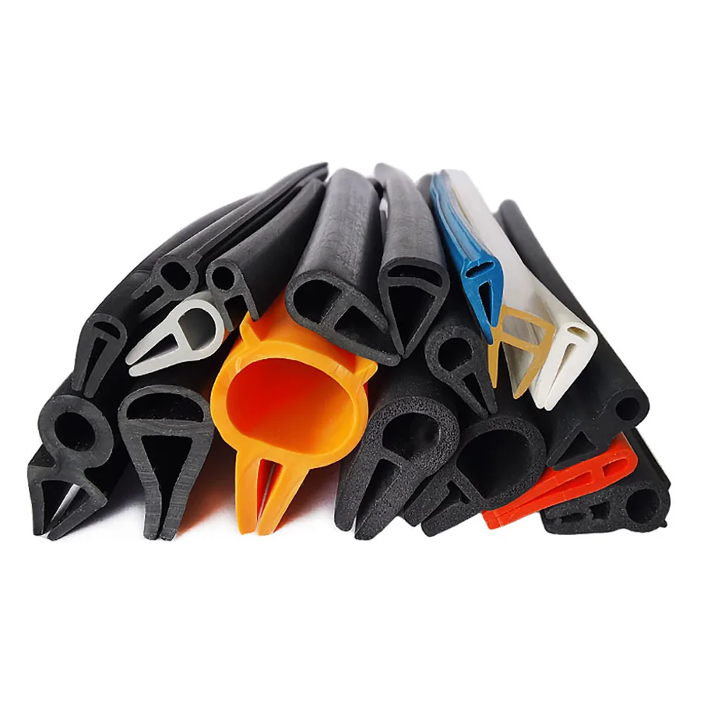 12MRubberEdgeGuardBlackUChannelSealingStripForIndustrial