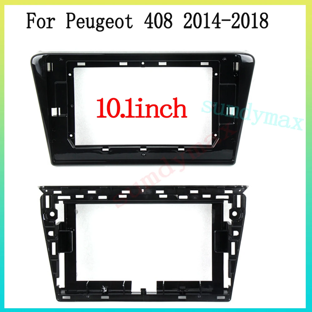 

9inch Car Radio Fascias Frame For Peugeot 408 2014 - 2018 Stereo Panel Harness Wiring Decoder Mount Kit