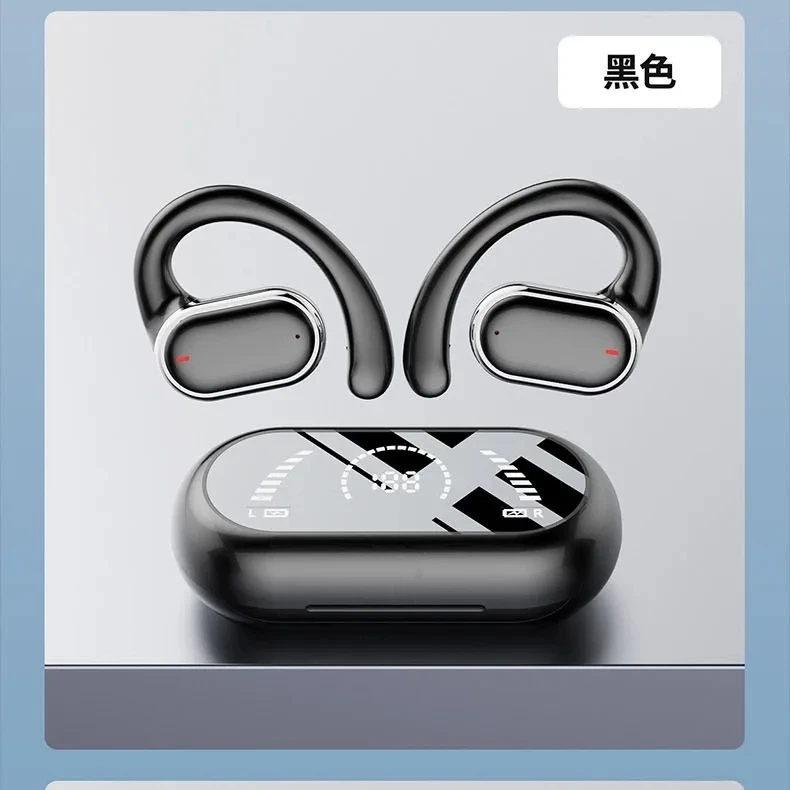 Wireless Ear-hook Bluetooth Earphones with Power Display, HD Sound & Sport Design