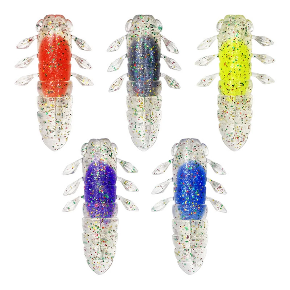 

6pcs Cicada Wing Bionic Insect Popper Fishing Lures Realistic Cicada Wing Topwater Wobbler Simulated Fishing Bait Crankbait