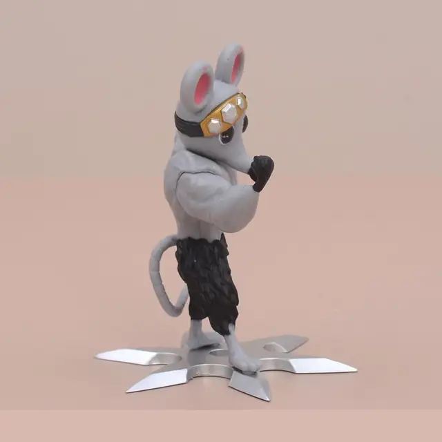 Gym Rats Anime Figurine Model Toy PVC Dolls Muscle Mice Demon Slayer Figure  8 cm