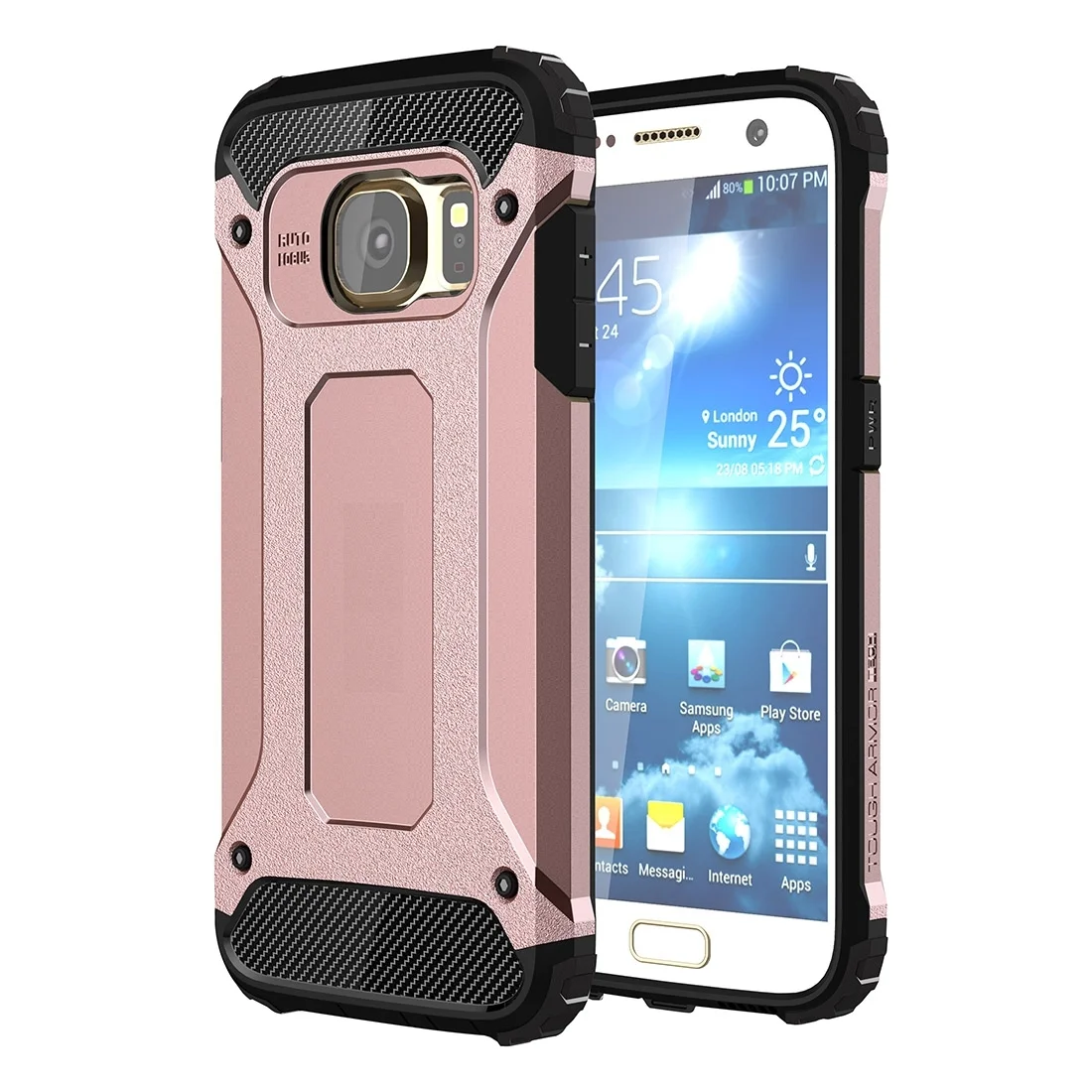 Custodia combinata Armor TPU + PC per custodia protettiva per cellulare Samsung Galaxy S7 / G930 - immagine 5