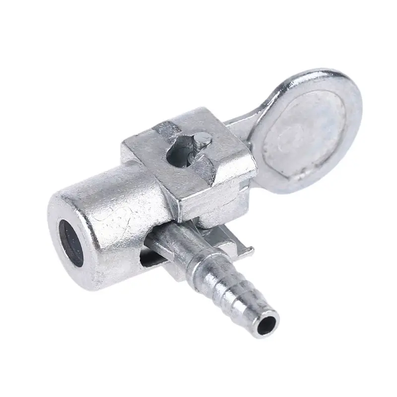 

Auto 1/4" Hose Barb Air Chuck Brass Tire Inflator Lock Air Compressor Connector