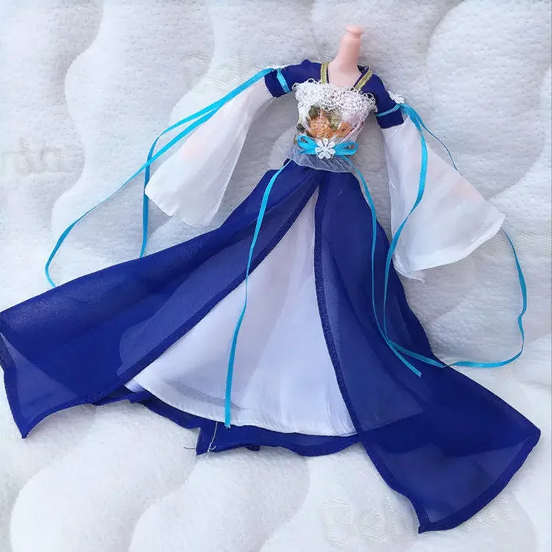 

1/6 Doll's Clothes for 30cm Thin Bjd Doll (no Fit To Fat Doll) Ancient Princess Dress Girl Toy Dress Up Doll Accessories,no Doll