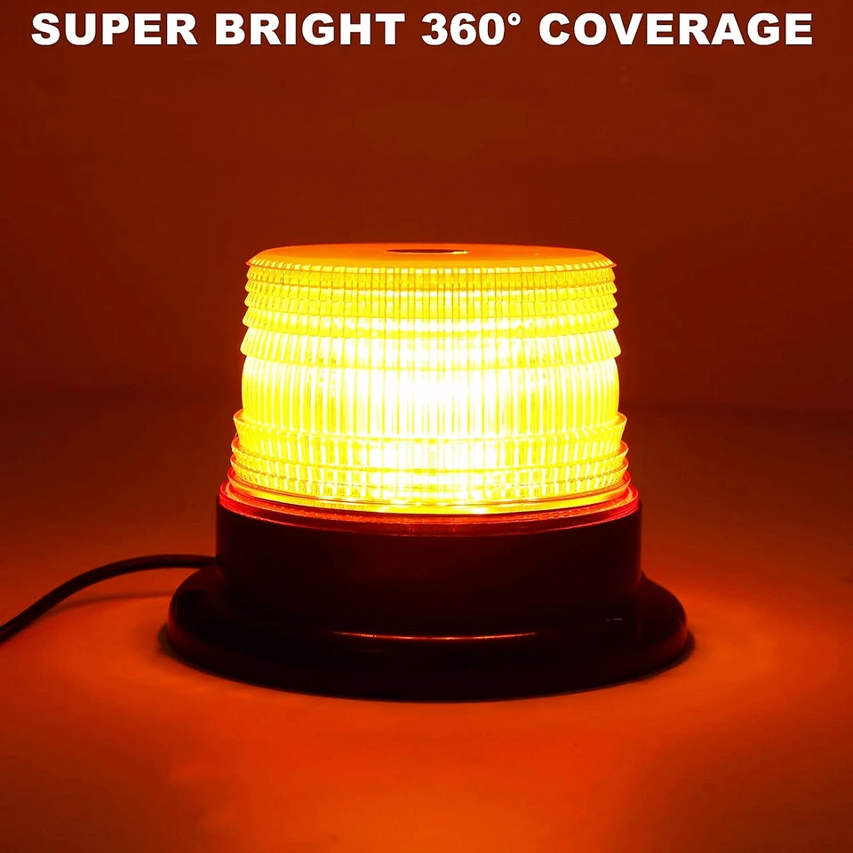 12LED Auto Stroboscoop Knipperlichten 12W Politie Geleid Knipperlicht Noodwaarschuwing 12V voor Auto,Yellow white
