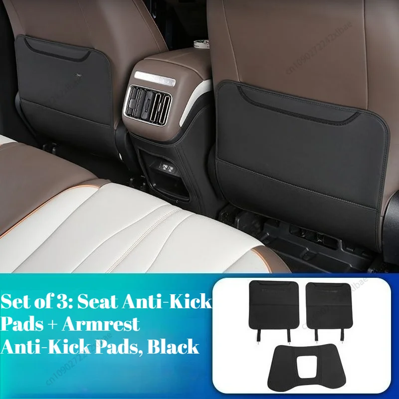 BYD 씰라이언 5 DM-i & 송 프로 DM-i 2024-2026 시트 팔걸이 안티킥 패드용 맞춤형 뒷좌석 안티킥 보호 스토리지 패드