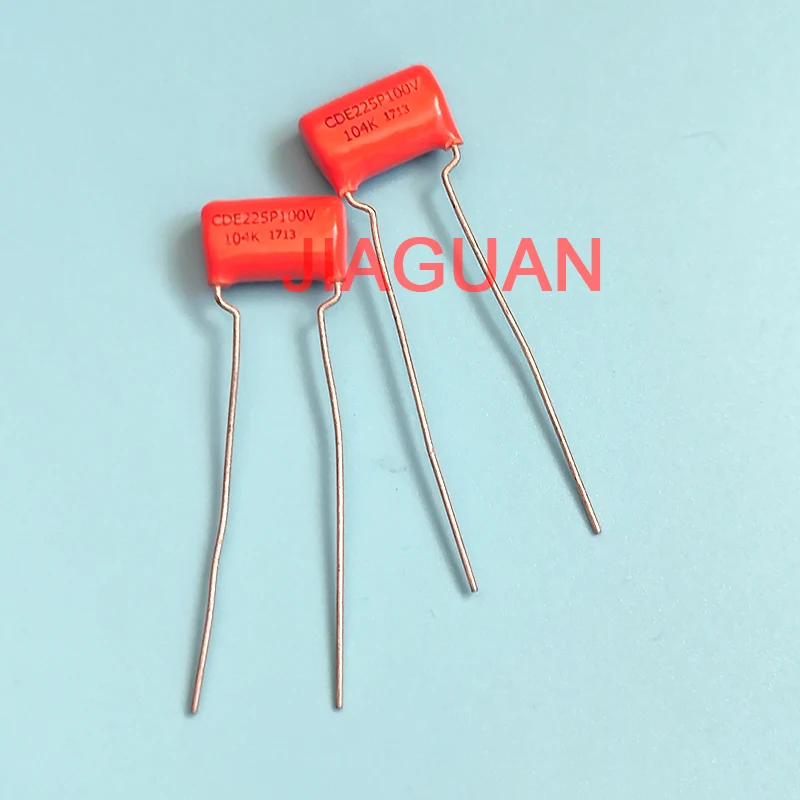 

10PCS CDE SPRAGUE SBE225P 104 100V P15MM Orange fever film capacitor MKP SBE 225P 0.1UF 100V104 100NF 104/100V