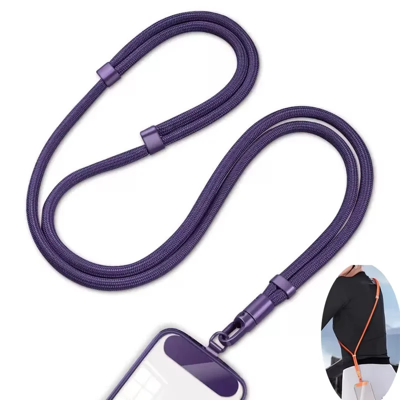 Universal Mobile Phone Lanyard with 360° Rotating Clip and Adjustable Crossbody Strap