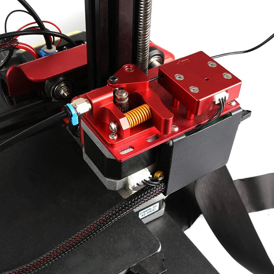 Dual Drive Extruder Aluminum Dual Gear Extruder Upgrade Kit for CR10