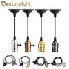 Vintage Edison E26 E27 Screw Bulb Aluminum Shell Base Lamp Bulb Holder Pendant Lighting Socket 110V 220V Ceiling Light  Cable 1