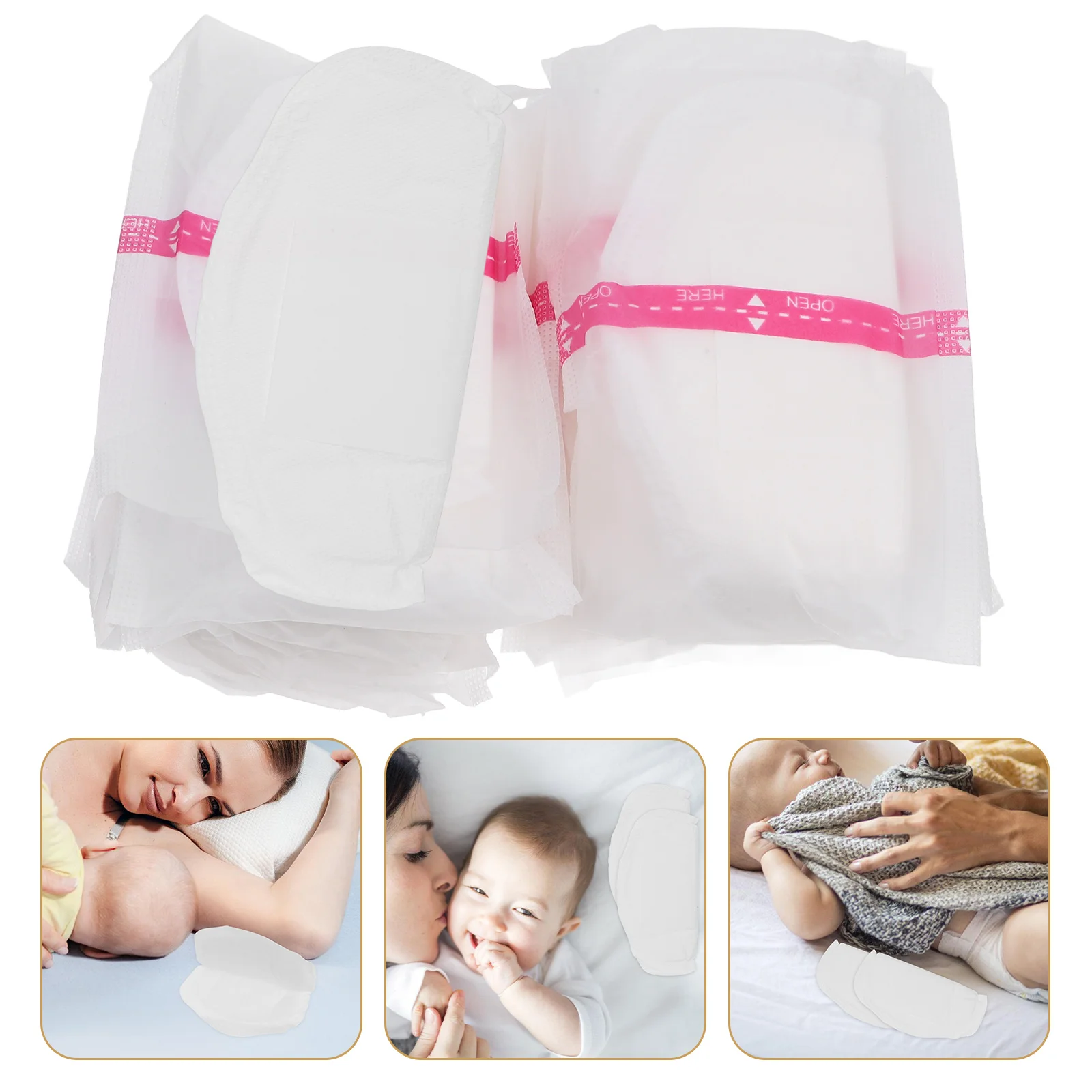 

24 Pcs Breast Pads Anti-overflow Breathable Breastfeeding Mat Women for Polymer Resin Absorbent Mother