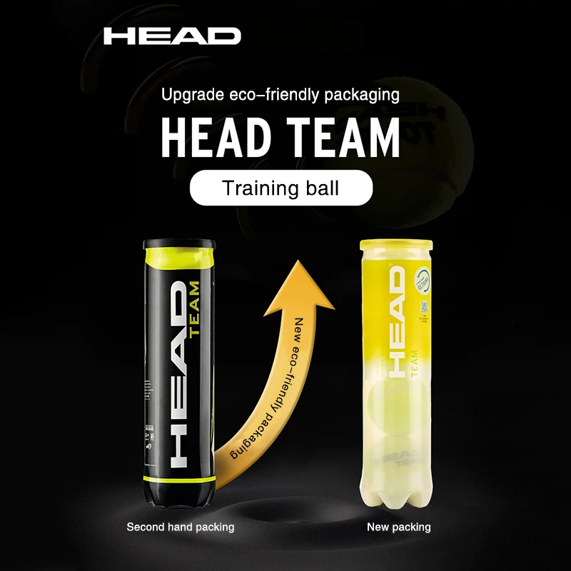 Professional HEAD Tennis Balls Competition Training High Elastic Resistance HEAD TOUR Ball 4 Pcs for 1 Tank tennis balls