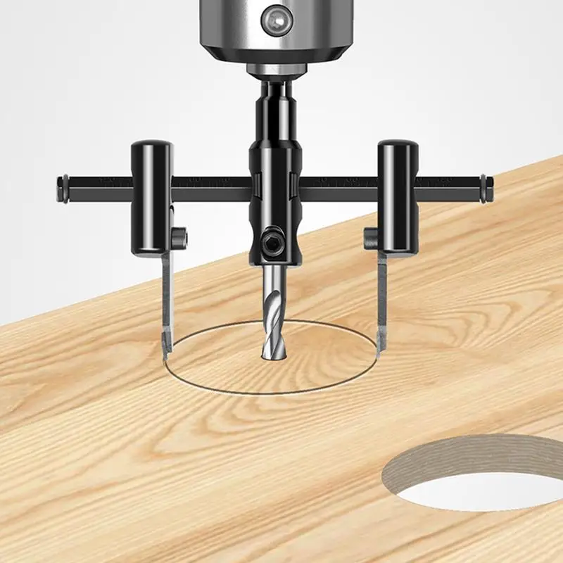 조정 가능한 금속 목재 구멍 톱 드릴 비트 커터 키트, DIY 도구, 40-120mm