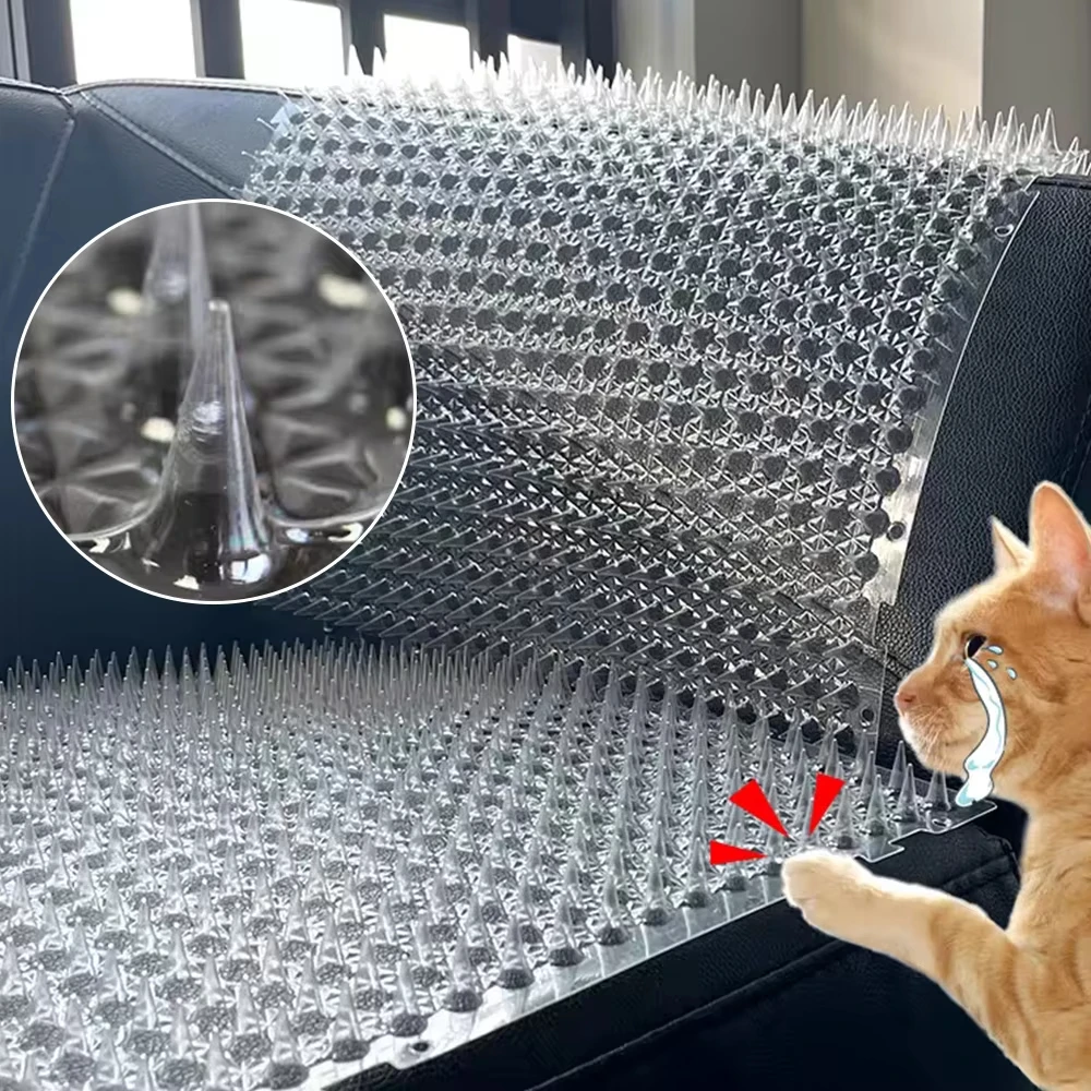 With Prickle Strips Spikes Straps Keep Cat Dog Away Digging Climbing Pet Supply Pad Anti-Cat Dog Mat Protect Plant pet anti digging mat