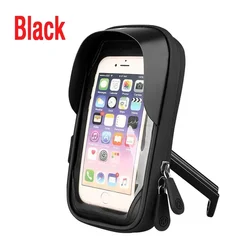 Waterproof 360° Rotating Phone Holder for Bicycles and Motorcycles (Motorcycle Black)