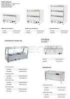 CE 1 2 3 Layer GN 1/1 Commercial Food Warmer Drawers 2