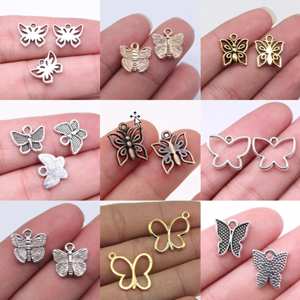 

Bulk Charms For Jewelry Making Kit Pendant Diy Jewelry Accessories Butterfly Charms