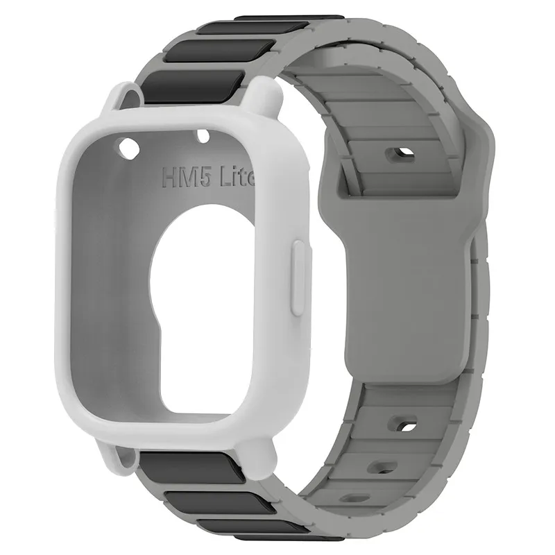 Silicone Protective Case and Strap for Smartwatch - Hollow Out Design
