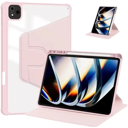 Versatile 360° Rotation Tablet Case with Pen Holder and Cover for Redmi Pad SE 8.7 in (Pink)