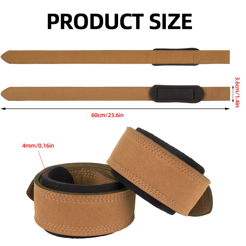 Cotton Hard Pull Wrist Lifting Straps Grips Band Deadlift Straps Neoprene Cushioned Wrist Padded Anti-Skid Weightlifting 2