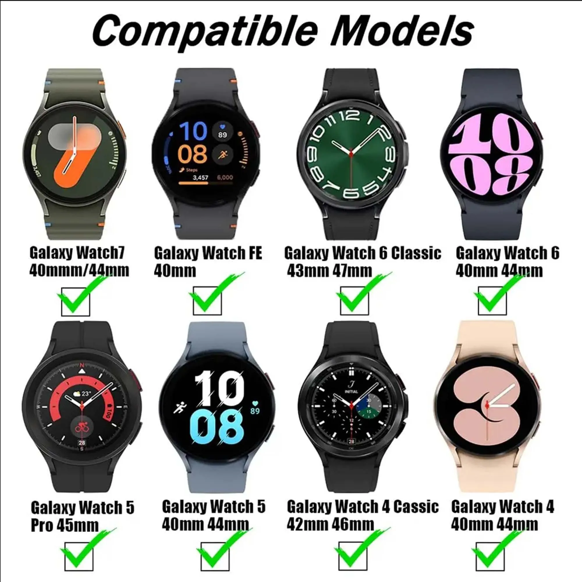 Premium Silicone Strap - Official Replacement Bracelet for Smartwatches (40mm/44mm)