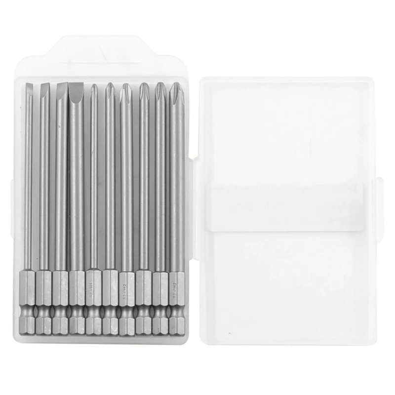 

10-Piece Set Screwdriver Bit Set Magnetic Screwdriver Bit Hexagonal Handle Pneumatic