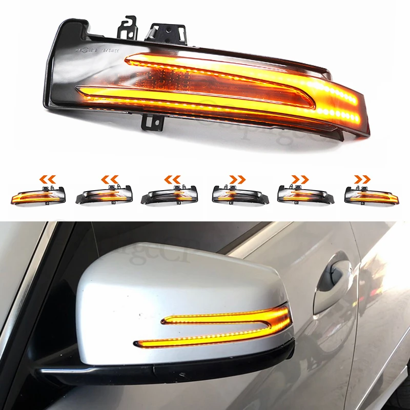 

For Mercedes Benz S Class W221 2006 2007 2008-2013 High quality Dynamic LED Side Rearview Mirror Turn Signal Light Indicator
