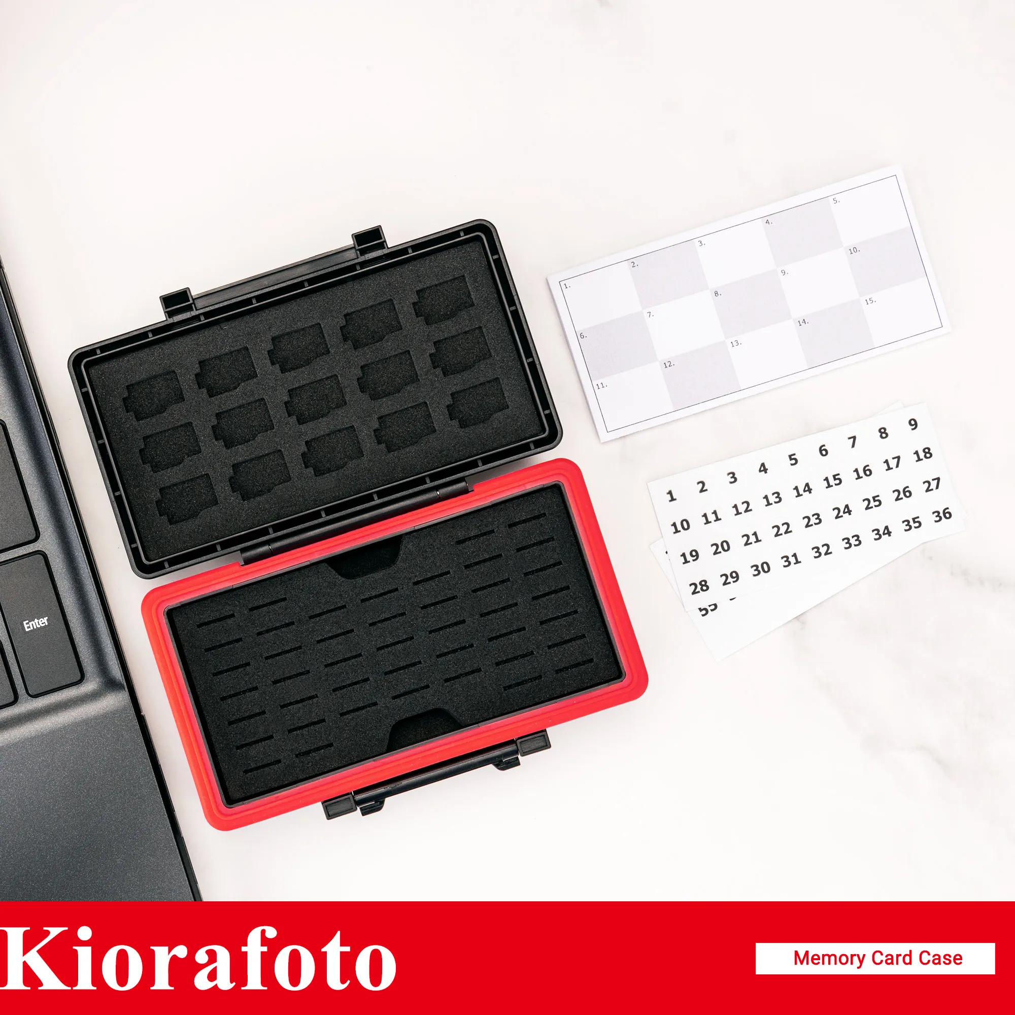 Impermeável Memory Card Case Holder Forro Macio Card Organizer Storage Box Game Micro sd Msd tf 58 Slots - Imagem 3