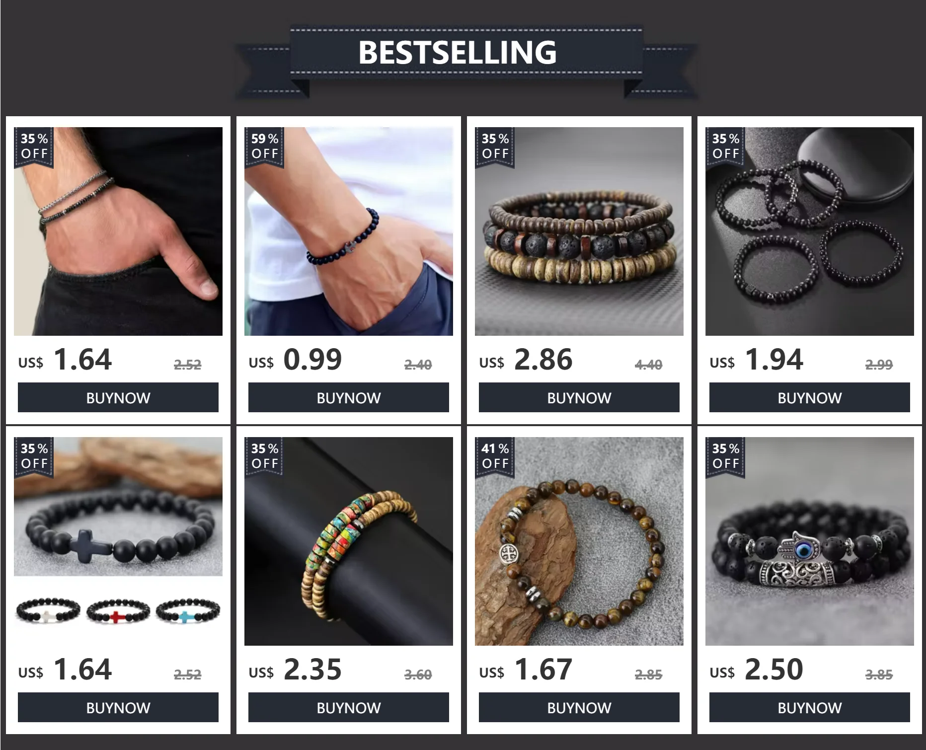 Neues 9 Farben handgefertigtes 4 mm Steinstrang-Armband Unisex umweltfreundliche Materialien unregelmäßige Perlen vielseitiges Zubehör – Detail 1