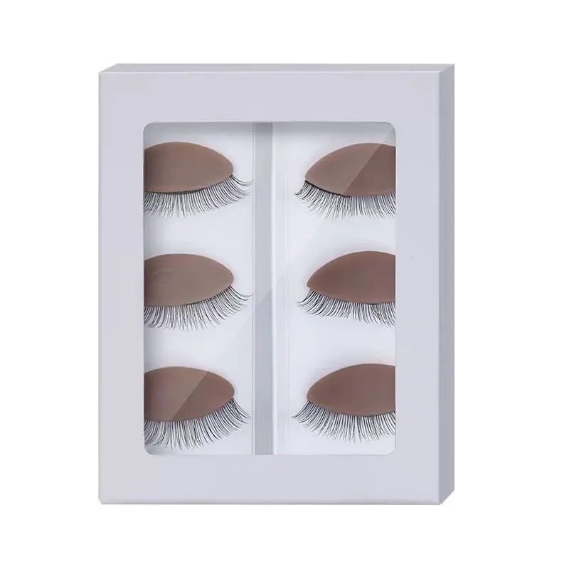 Double Layer Eyelash Exercise Silicone Display Heads