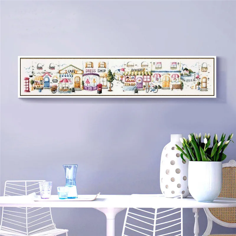 K4 Stich Cross Stitch Kits Craft Packages Cotton Fabric Floss Counted New Designs Needlework Embroidery Cross-Stitching