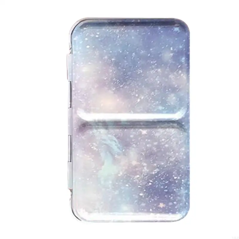 Y5LB Solid Watercolor Packing Box Gift for Painting Lovers Empty Watercolor Tins Box Paint for Case Amateur Hobbyist