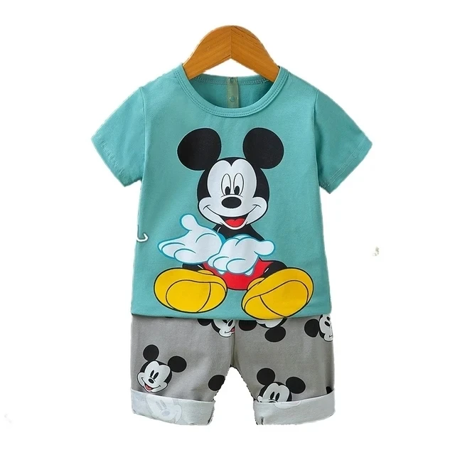 2025 summer Cartoon boys Clothes Suit For Kids Fashion Leisure Boy Clothings Set  1-4year kids clothes