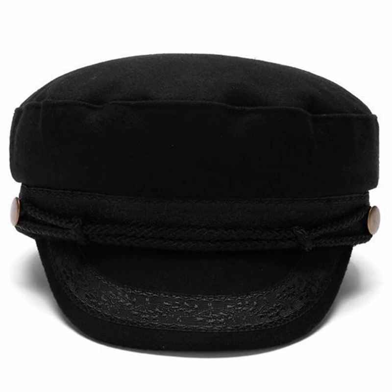 Dad Cadet Hats Big Head Men Oversize Large Fitted Flat Hat Small Size felt Military Cap Women Wool Baseball Caps baseball cap,flat cap,flat vintage cap,cap hat