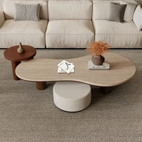 Design Unique Table Basse à la mode salon éclectique minimaliste Table Basse moderne Wabi Sabi Table Basse meubles de maison 6