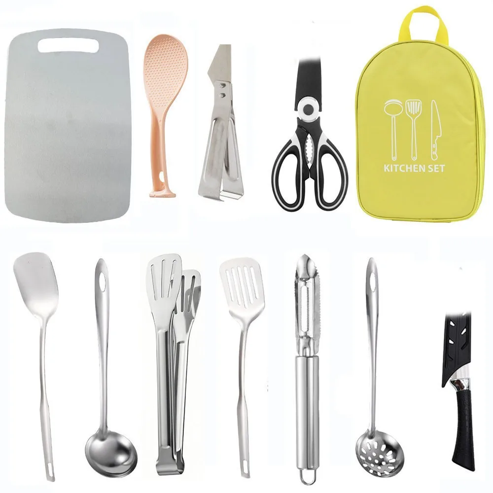 Borsa per la Conservazione degli Utensili da Campeggio - Borsa per Set di Utensili da Cucina da Campeggio, Borsa Portatile per Attrezzi da Campeggio, Adatta per la Conservazione di Utensili da Cucina - immagine 4