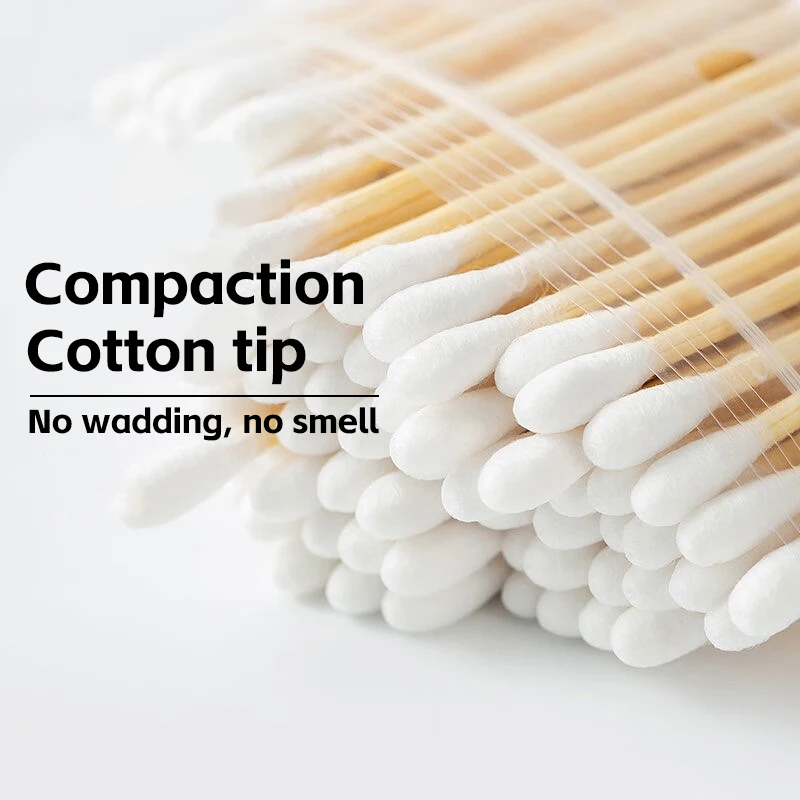 100/300 Per Pack Double-ended Cotton Swabs Baby Ear Cleaning Sticks Makeup Buds
