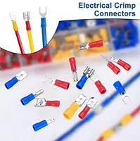 ชุดอุปกรณ์เชื่อมต่อสายไฟ 280 ชิ้น, คีม SN-02C, ขั้วต่อสายไฟแบบหุ้มฉนวน, ขั้วต่อแบบวงแหวน, แบบแฉก, แบบสปาด, แบบหัวต่อ 5