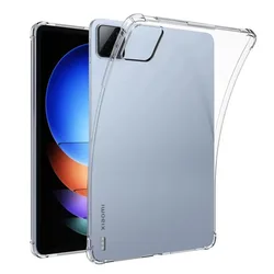 Transparent Air-Bag Soft Silicone TPU Protective Case for Xiaomi Pad 6S Pro 12.4 Inch (Transparent)